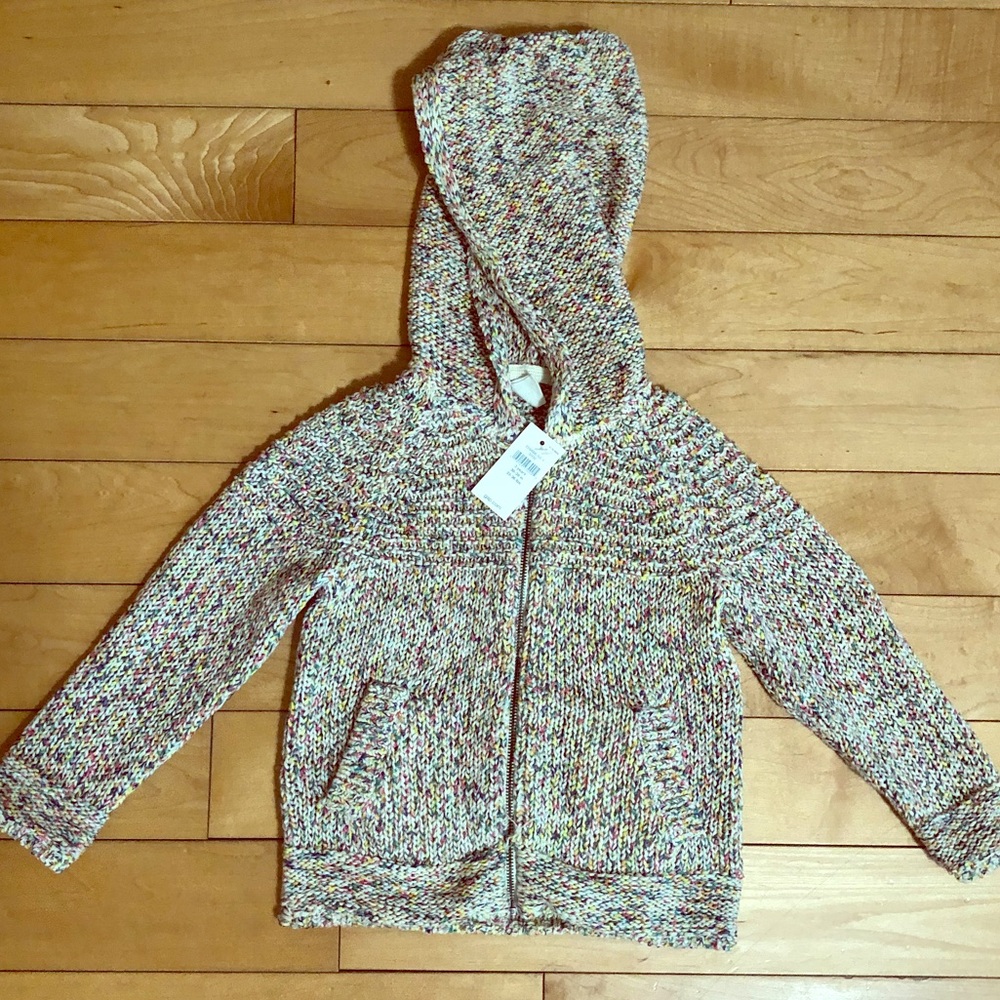 Baby Gap Zip Knit Hooded Sweatshirt 3T